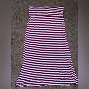 Dark Purple stripped maxi skirt
